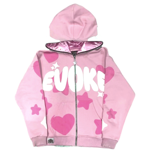 Pink EvokeGlobal Star FullZip