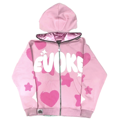 Pink EvokeGlobal Star FullZip