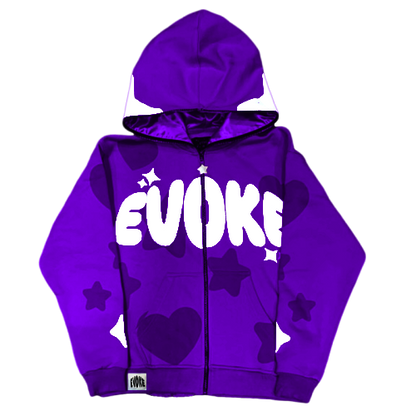 Purple EvokeGlobal Star FullZip